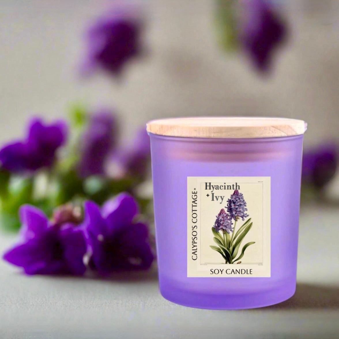 Hyacinth + Ivy Soy Candle-Calypsos Cottage