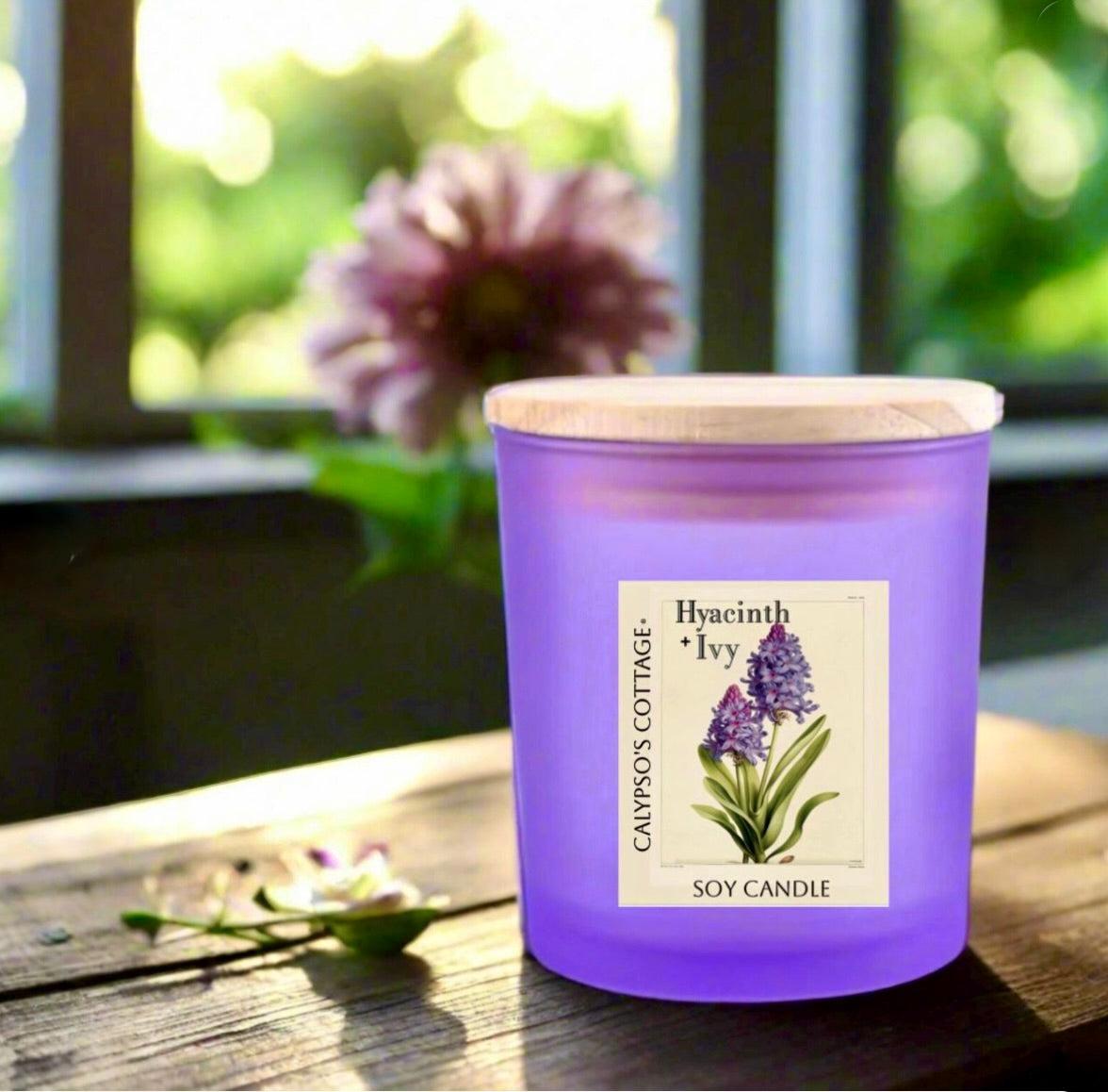 Hyacinth + Ivy Soy Candle-Calypsos Cottage