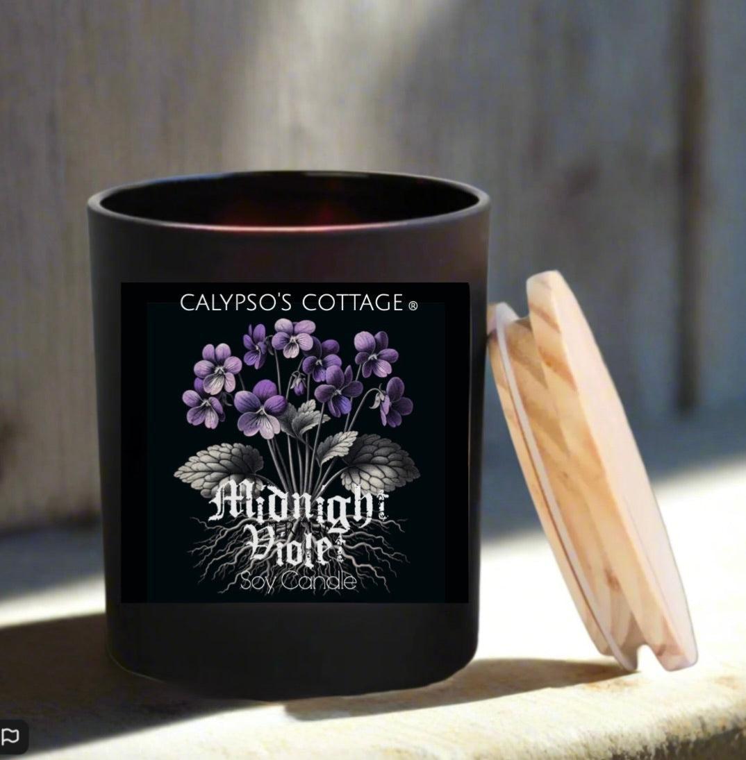Midnight Violet Soy Candle-Calypsos Cottage