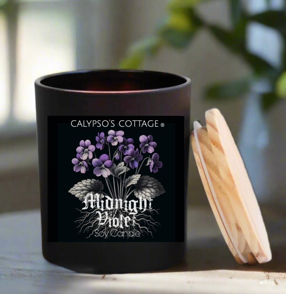 Midnight Violet Soy Candle-Calypsos Cottage