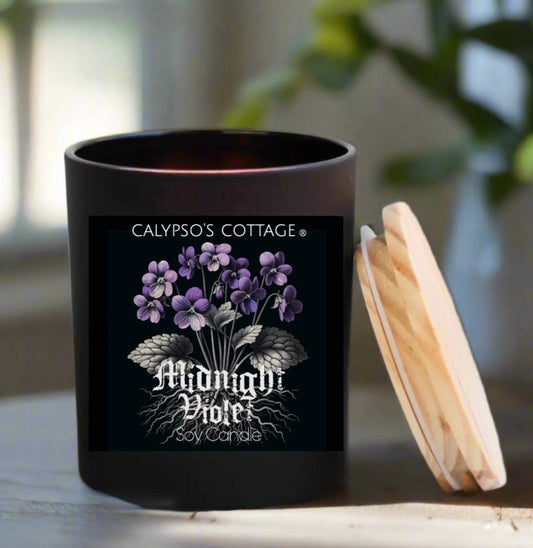 Midnight Violet Soy Candle-Calypsos Cottage