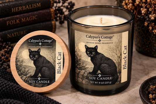 Black Cat Candle