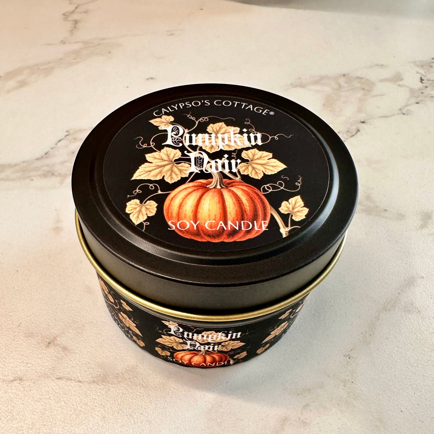 Pumpkin Noir Soy Candle-Calypsos Cottage