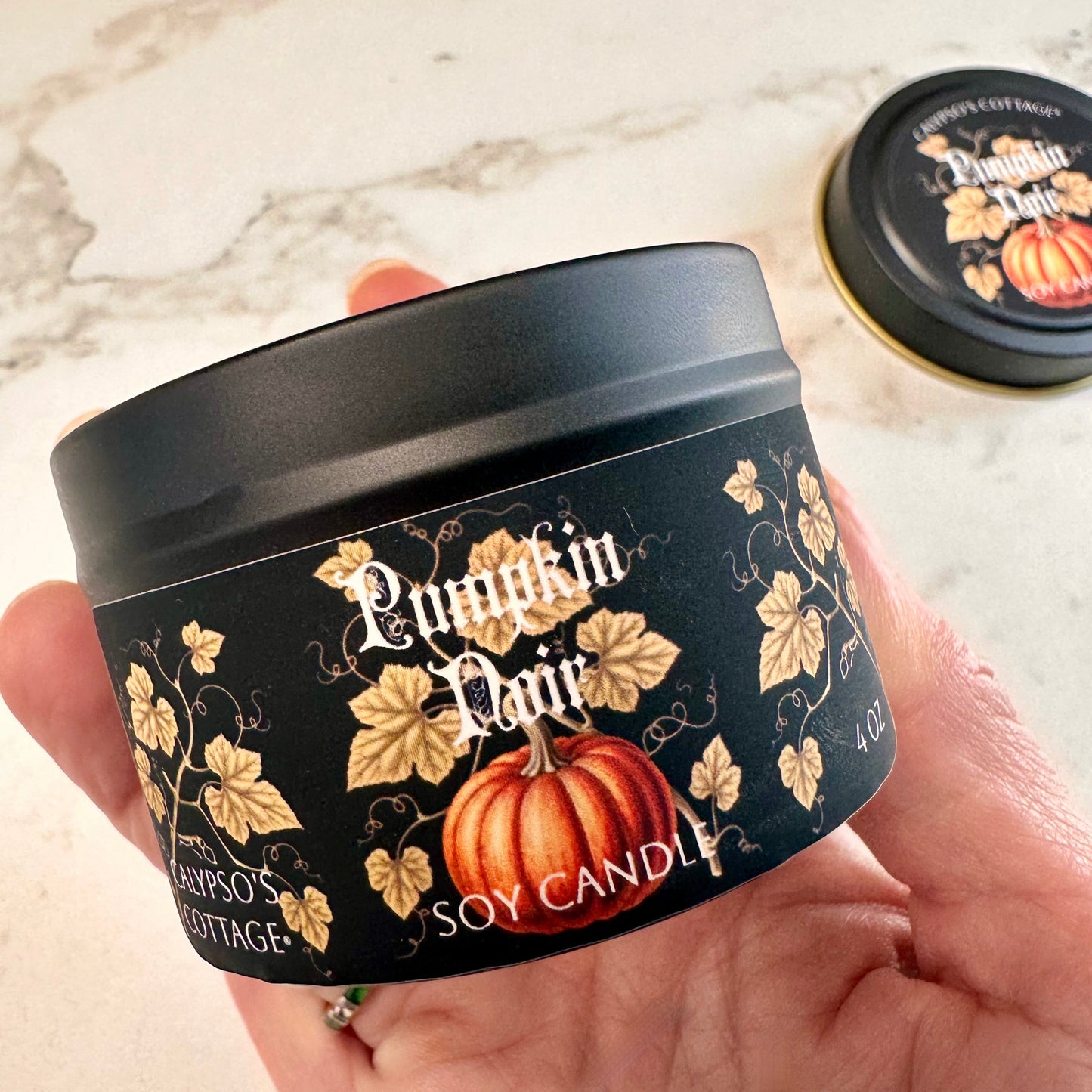 Pumpkin Noir Soy Candle-Calypsos Cottage