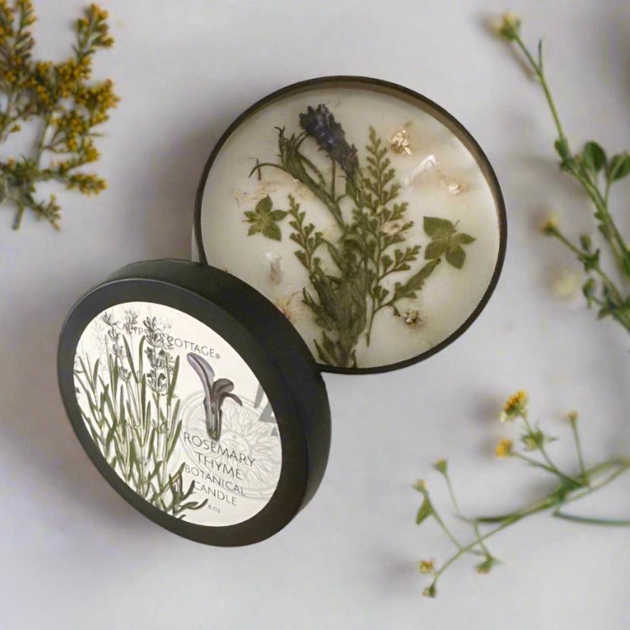 Rosemary & Thyme Botanical Candle-Calypsos Cottage